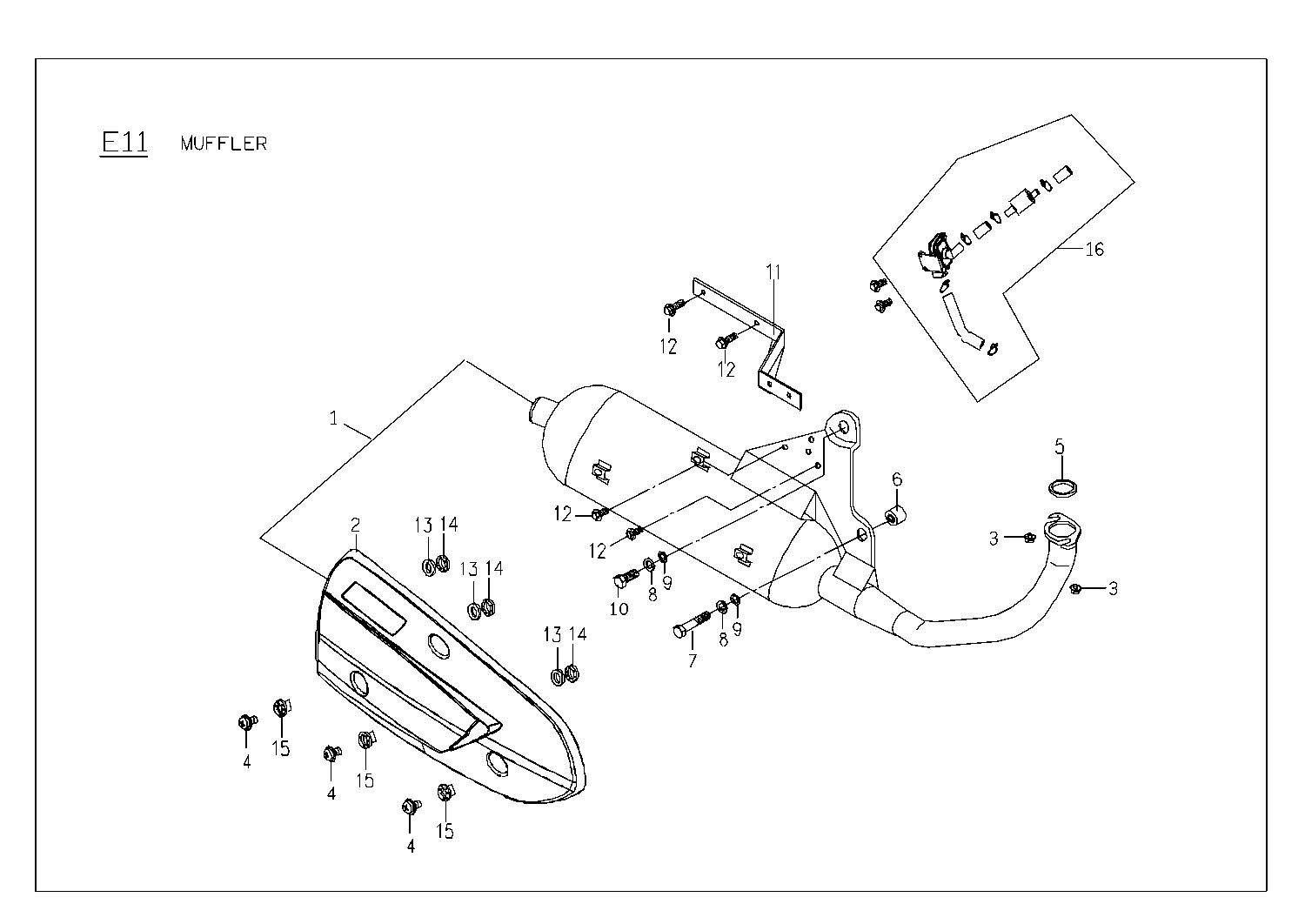 Rattler 110 Muffler